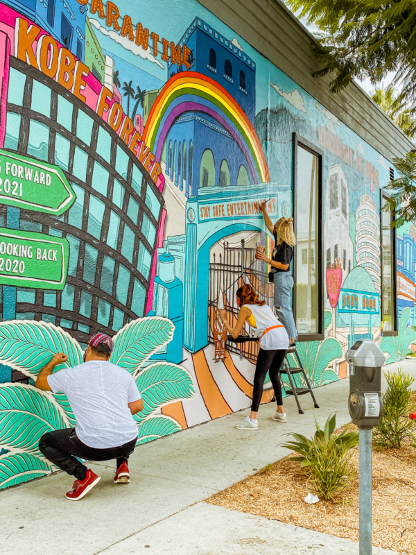 Inspirational Los Angeles Mural: “The 2020 Wall” On News!