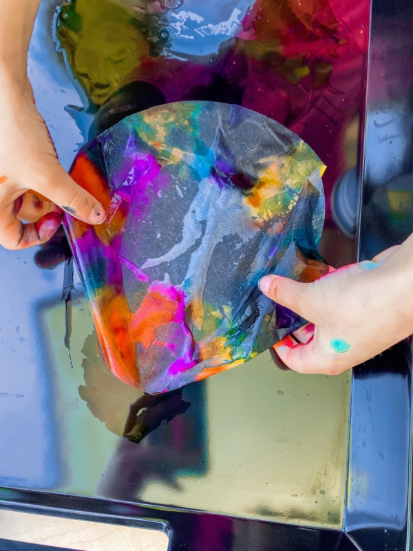 Tie Dye Coffee Filter Marker Art for Kids