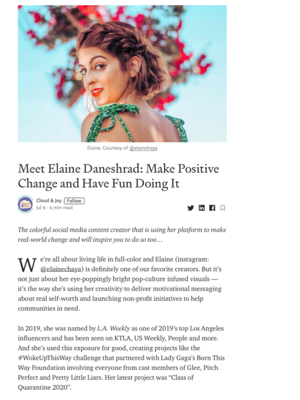 Cloud & Joy Feature: Make Positive Change & Have Fun Doing It
