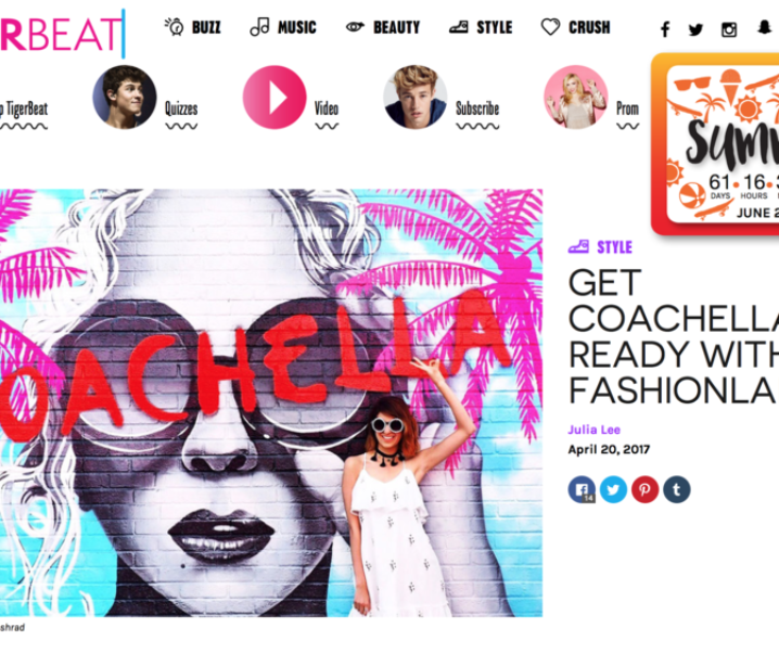 TIGERBEAT Magazine: Get Coachella Ready With Fashionlaine