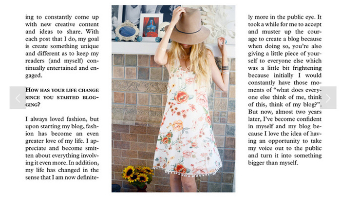 la fashion blogger feature