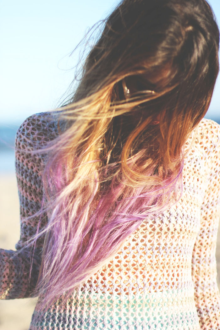 permanent purple hair dye