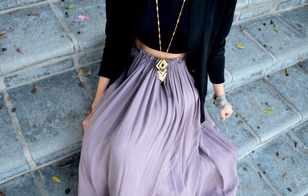 Long Skirts and Necklaces