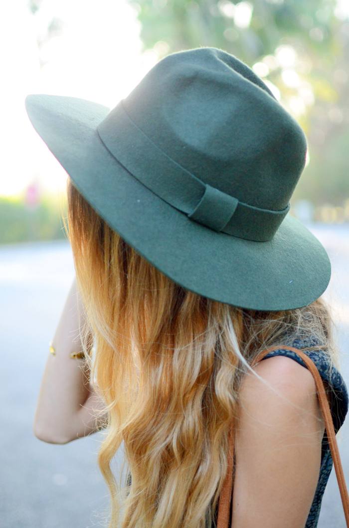 emerald fedora hat