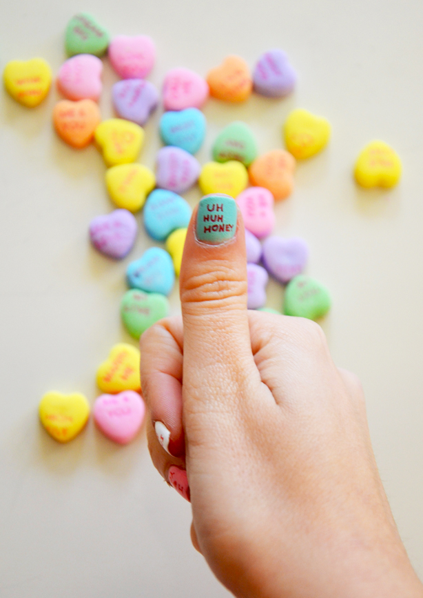 diy valentine's day nails