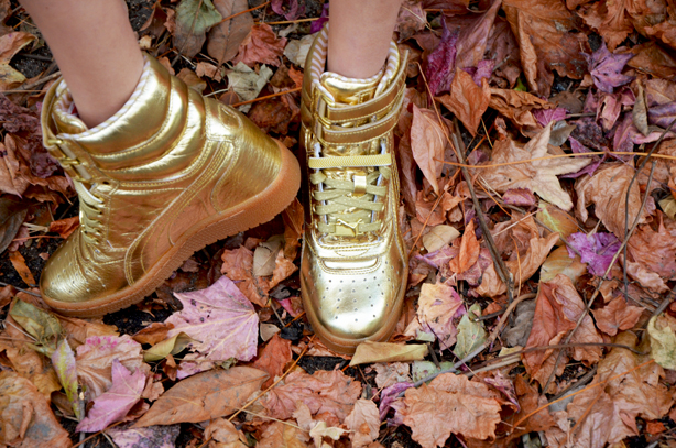 Gold Sneakers