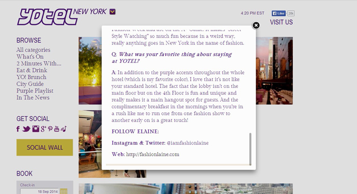 YOTEL New York Blog